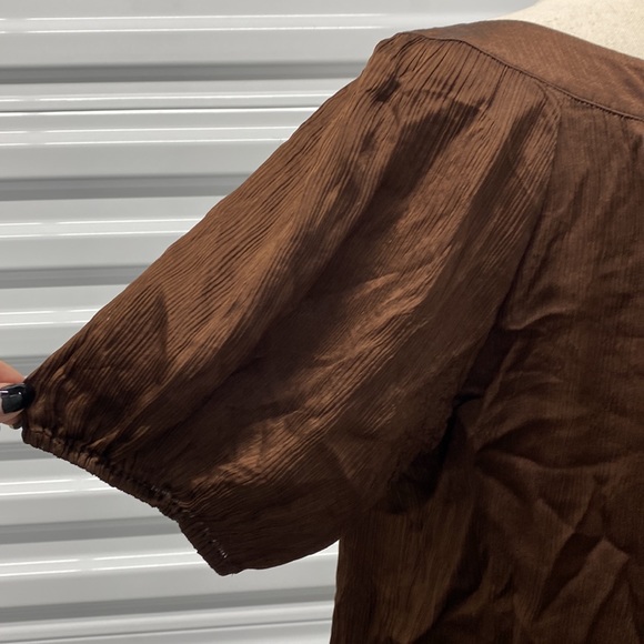 Bebe Vintage Y2K 100% Silk Boho Ethnic Top Blouse - Medium - Picture 8 of 16